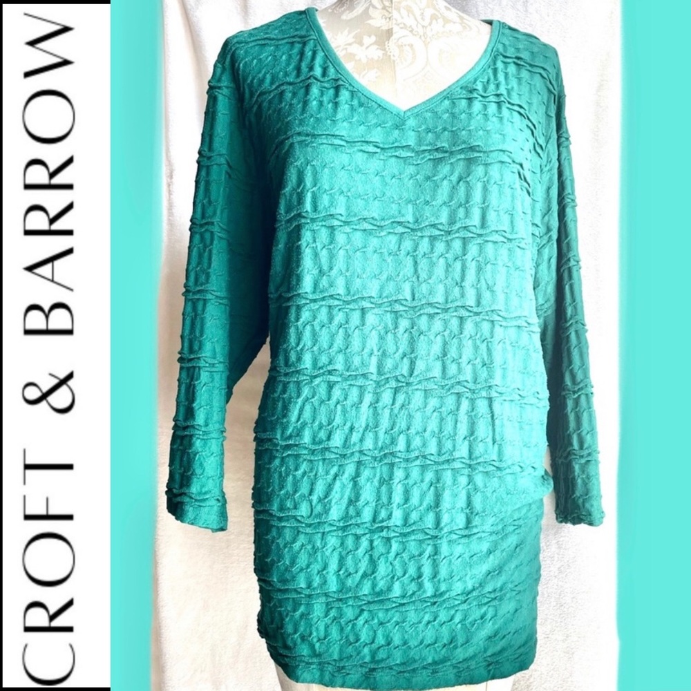 Croft & Barrow Mint Green Woman's Top